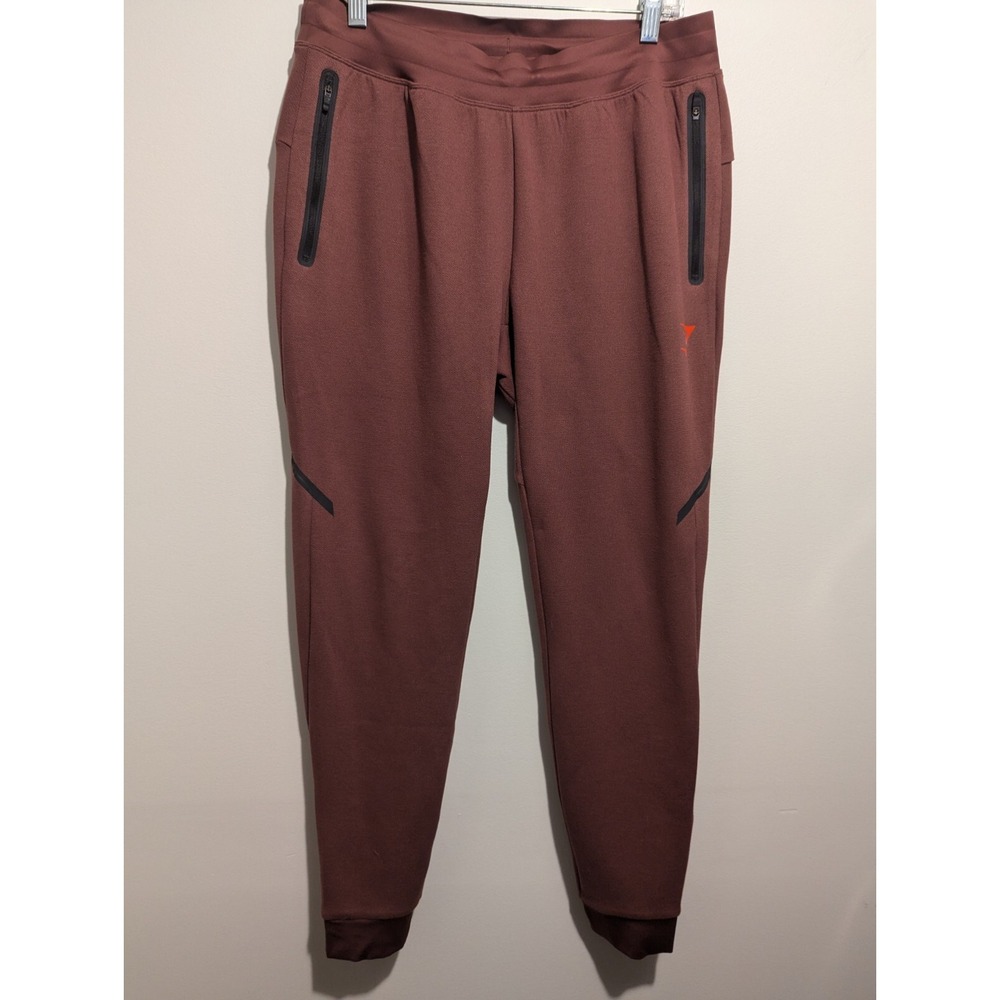 Gymshark Apex Technical Joggers Sweatpants Men's Size Medium‎ Cherry Brown Red